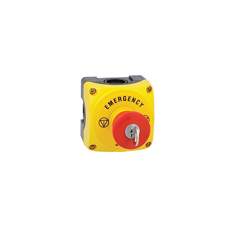LPZP1B5605 - LPZP1B5605 LOVATO Yellow keypad with keyed mushroom button LPCB6844 with Emerg disc.