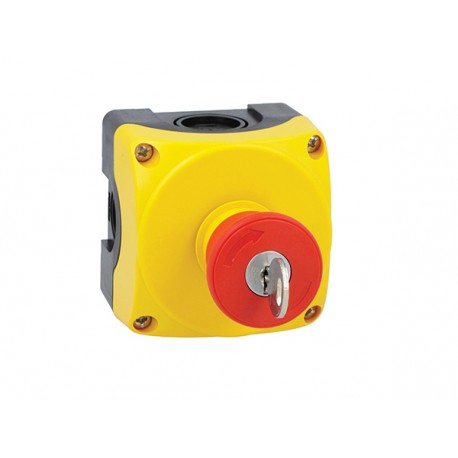 LPZP1B5606 - LPZP1B5606 LOVATO Yellow keypad with keyed mushroom button LPCB6844