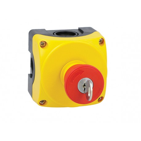 LPZP1B5607 - LPZP1B5607 LOVATO Yellow keypad with keyed mushroom button LPCB6844