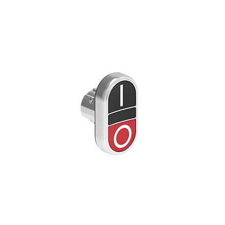LPSB7122 - LPSB7122 LOVATO Double Metal Pushbutton with 2 grade pushbuttons with symbol I-0 Black/Red