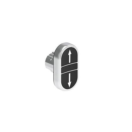 LPSB7191 - LPSB7191 LOVATO Double Metal Pushbutton with 2 standard pushbuttons with symbol ↑-↓ Black/Black
