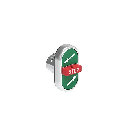 LPSB7375 - LPSB7375 LOVATO Triple Metal Pushbutton with →-STOP-← Green/Red/Green symbol