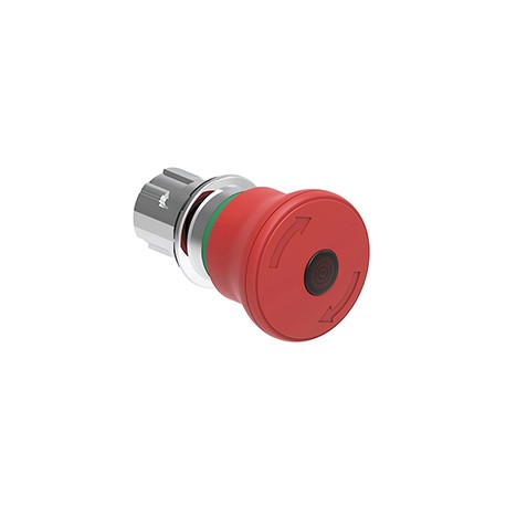 LPSBL6644 - LPSBL6644 LOVATO Metallic Luminous Mushroom Lock, tensile unlock according to ISO 13850 Ø 40mm Red