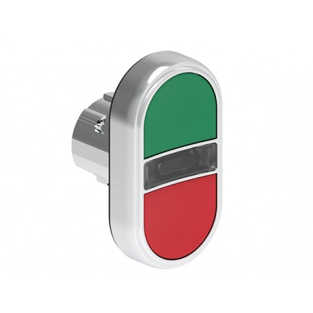LPSBL7113 - LPSBL7113 LOVATO Double Metallic Luminous Pushbutton with 2 Green/Red flush pushbuttons