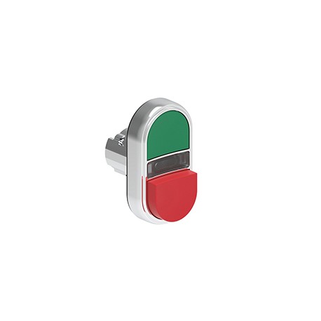 LPSBL7213 - LPSBL7213 LOVATO Double Metallic Luminous Pushbutton with 1 protruding button and 1 Green/Red grade