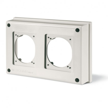 674.1301 - 674.1301 SCAME COVER WITH 2 CUTOUTS 70x87MM