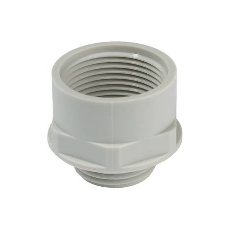 KEM 20/25 - KEM 20/25 10063572 WISKA Light Grey Thread Amplifier RAL 7035, PA Outer Thread M20, Indoor M25