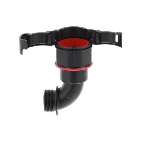 EBF90-23-32/B - EBF90-23-32/B 10108894 WISKA Bending fitting 90º PA black IP68 for tube DN23/28, thread M32