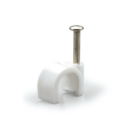 830.30/6 - 830.30/6 SCAME ROUND CABLE CLIP D.6 WHITE