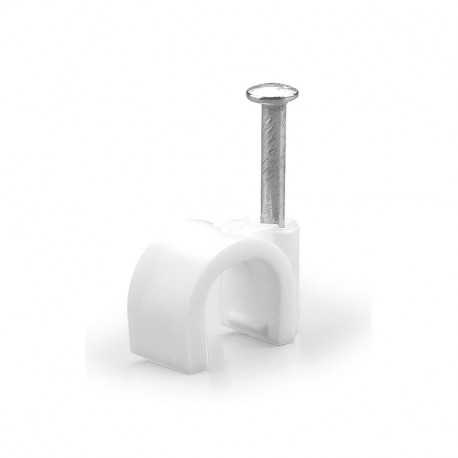 830.30/8G - 830.30/8G SCAME ROUND CABLE CLIP D.8 GREY