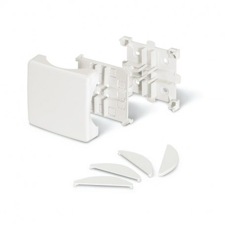 879.GT0007 - 879.GT0007 SCAME FLAT TEE FOR FLOOR TRUNKING WHITE