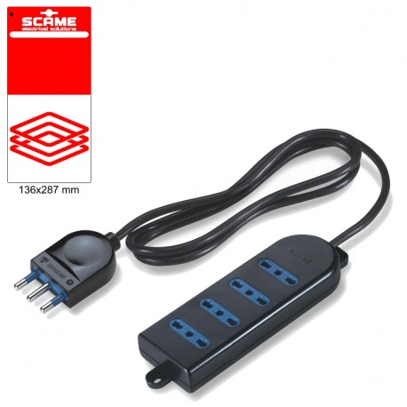 999.10223CN - 999.10223CN SCAME 4 OUTLET SOCKET BLISTER PACKED