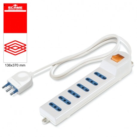 999.10229C - 999.10229C SCAME 6 OUTLET SOCKET BLISTER PACKED