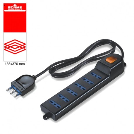 999.10229CN - 999.10229CN SCAME 6 OUTLET SOCKET BLISTER PACKED