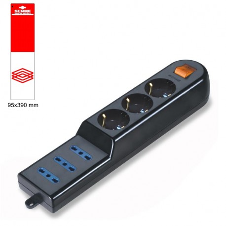 999.10230N - 999.10230N SCAME 6 OUTLET SOCKET BLISTER PACKED
