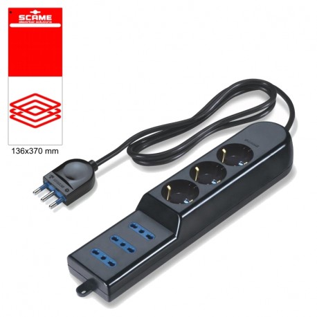 999.10231CN - 999.10231CN SCAME 6 OUTLET SOCKET BLISTER PACKED