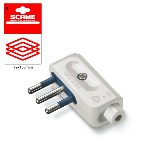 999.12268 - 999.12268 SCAME BLUELINE PLUG 2P+E 10A BLISTER PACKED