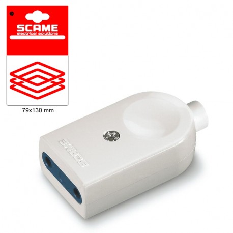 999.12310 - 999.12310 SCAME BLUELINE SOCKET 2P+E 10A BLISTER PACKED