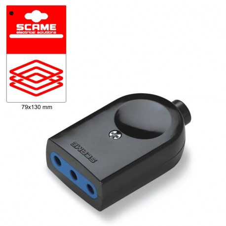 999.12311N - 999.12311N SCAME BLUELINE SOCKET 2P+E 10A BLISTER PACKED