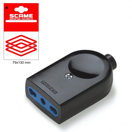 999.12313N - 999.12313N SCAME BLUELINE SOCKET 2P+E 10A BLISTER PACKED