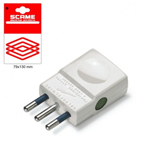 999.12360 - 999.12360 SCAME PLUG WITH LIGHT PROTECTION BLIST. PACKED