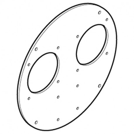 SC92074 - SC92074 SCAME ROLLER 330 SOCKET HOLDER DISC 2 CUTOUT