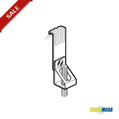 CLP-HK2-BF8 - CLP-HK2-BF8 CLP1515 TEKNOMEGA THREADED ROD M8 HANGER VERTICAL CLIP HOOK SERIES 5÷7MM THICK