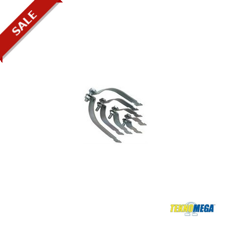 CPRF300 - CPRF300 CPR1035 TEKNOMEGA PIPE CLAMP Ø 77÷80MM STRUT PROFILE FOR ELECTRIC CONDUIT