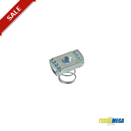 FVA-M8-C-SS - FVA-M8-C-SS DAP3025 TEKNOMEGA STAINLESS STEEL NUT M8 SHORT SPRING