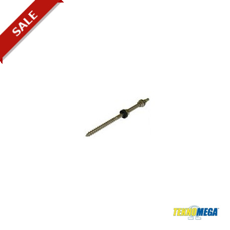 FVA-AF-12x300-INOX - FVA-AF-12x300-INOX FVT1315 TEKNOMEGA DUAL-THREAD SCREWS FOR SELF- THREADING PROFILE M12 X 300MM STAINLESS ST..