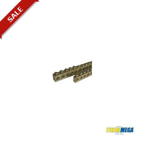 MRS 13-6 - MRS 13-6 MRS1505 TEKNOMEGA 13X6 BRASS TERMINAL BAR L.1 MT