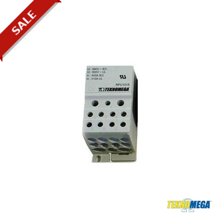RPU 400-11 - RPU 400-11 RPU1015 TEKNOMEGA ΩBLOCK UNIPOLAR DISTRIBUTION BLOCK 400 A 11 OUT