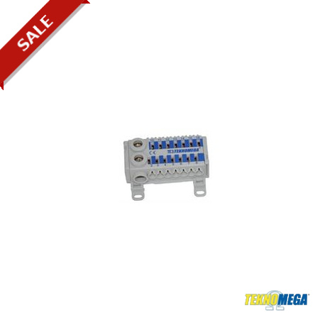 RPU 80-S-14G - RPU 80-S-14G RPU5005 TEKNOMEGA ΩBLOCK UNIPOLAR DISTRIBUTION BLOCK 80A COMPACT 14 OUT -GREY COLOUR