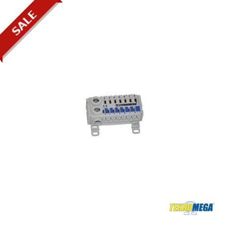 RPB 80-S-7BG - RPB 80-S-7BG RPU5010 TEKNOMEGA ΩBLOCK 2-POLES DISTRIBUTION BLOCK 80A COMPACT 7 OUT
