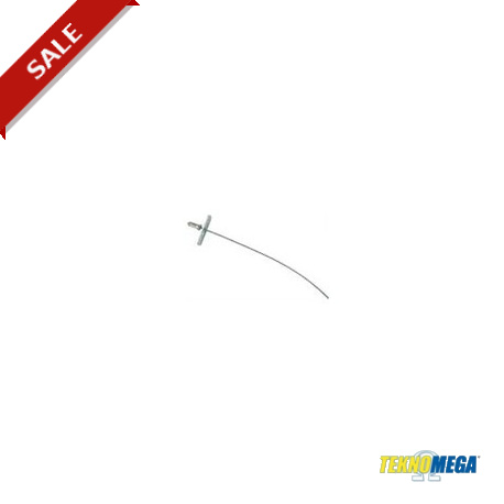 PTE4SILVER - PTE4SILVER ZCT2122 TEKNOMEGA ΩZIP ANCHOR TERMINAL AND LOCKING CLIP SILVER RANGE L.4MT