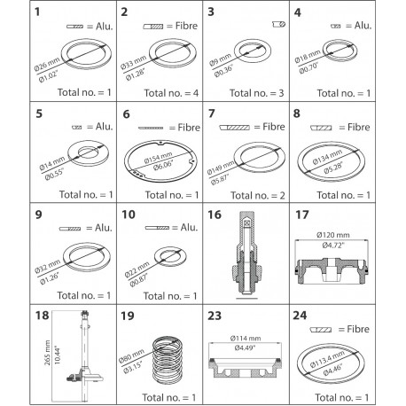 027F0560 - 027F0560 DANFOSS REFRIGERATION PML 80 Overhaul kit