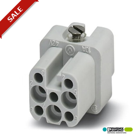 HC-D8-EBUC - HC-D 8-EBUC 1775745 PHOENIX CONTACT HEAVYCON female insert, D8 series, 8-pos., crimp connection, with IP65 s..