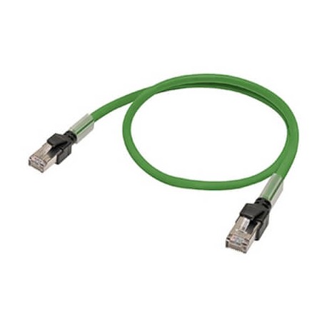 XS6W-6PUR8SS150CM-GF - XS6W-6PUR8SS150CM-GF XS6W0098H XS6W6PUR8SS150CMGF OMRON Ethernet patch cable, S/FTP, Cat,6A, PUR (Green Flex..