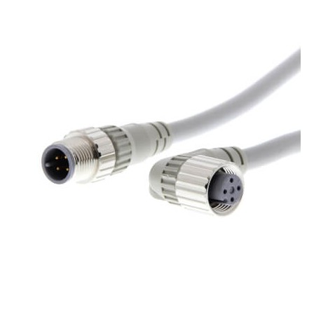 XS2W-D424-J81-F - XS2W-D424-J81-F XS2W0460A XS2WD424J81F OMRON Cable with connectors on both ends of cable, M12 Right Angle Fe..