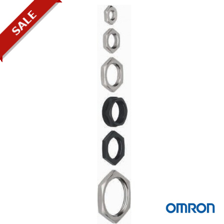 ASMK 1801 (100pcs) - ASMK 1801 (100pcs) 372463 OMRON Nut thin plastic for E3FA M18 (100 units)