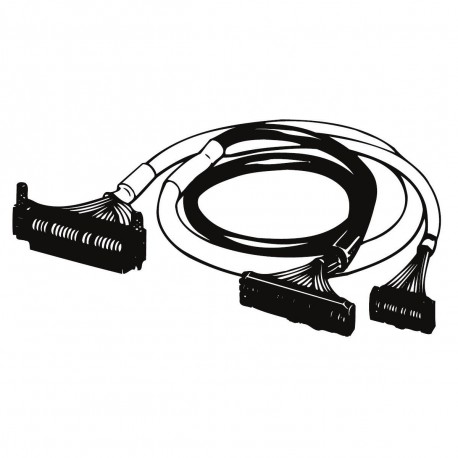 XW2Z-0200CK-L02 - XW2Z-0200CK-L02 377634 XW2Z0485C OMRON Cable connection I/O, FCN56 to MIL20+MIL40, L 200 cm