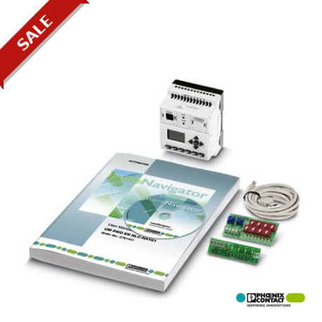 NLC-START-02 - NLC-START-02 2701425 PHOENIX CONTACT 24 V DC base unit with PNP transistor outputs, LCD display, USB module,..