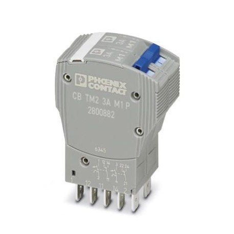 CB TM2 3A M1 P - CB TM2 3A M1 P 2800882 PHOENIX CONTACT Thermomagnetic device circuit breaker