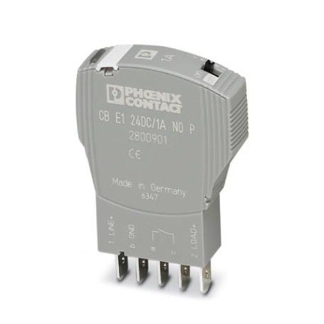 CB E1 24DC/1A NO P - CB E1 24DC/1A NO P 2800901 PHOENIX CONTACT Electronic device circuit breaker