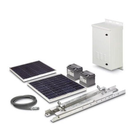 RAD-SOL-SET-24-100 - RAD-SOL-SET-24-100 2885472 PHOENIX CONTACT 24 V / 100 Wp solar system for worldwide use. Consisting of a sol..