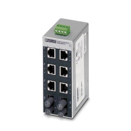FL SWITCH SFN 6TX/2FX ST - FL SWITCH SFN 6TX/2FX ST 2891411 PHOENIX CONTACT Industrial Ethernet Switch