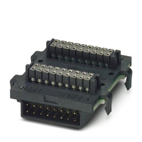 HBUS 35,6-16P-2S BK - HBUS 35,6-16P-2S BK 2896319 PHOENIX CONTACT DIN rail bus connectors