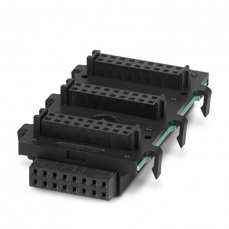 HBUS 53,6-16P-3S BK - HBUS 53,6-16P-3S BK 2896322 PHOENIX CONTACT DIN rail bus connectors
