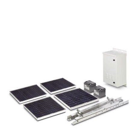 RAD-SOL-SET-24-200 - RAD-SOL-SET-24-200 2917722 PHOENIX CONTACT 24 V / 200 Wp solar system for worldwide use. Consisting of a sol..