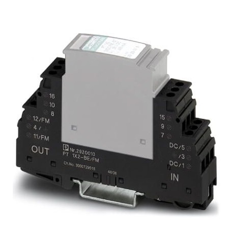 PT 1X2+F-BE/FM - PT 1X2+F-BE/FM 2920023 PHOENIX CONTACT Surge protection base element